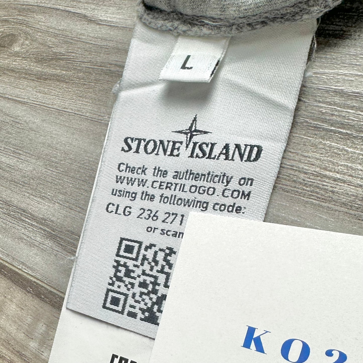 Stone Island Long Sleeve Logo T shirt