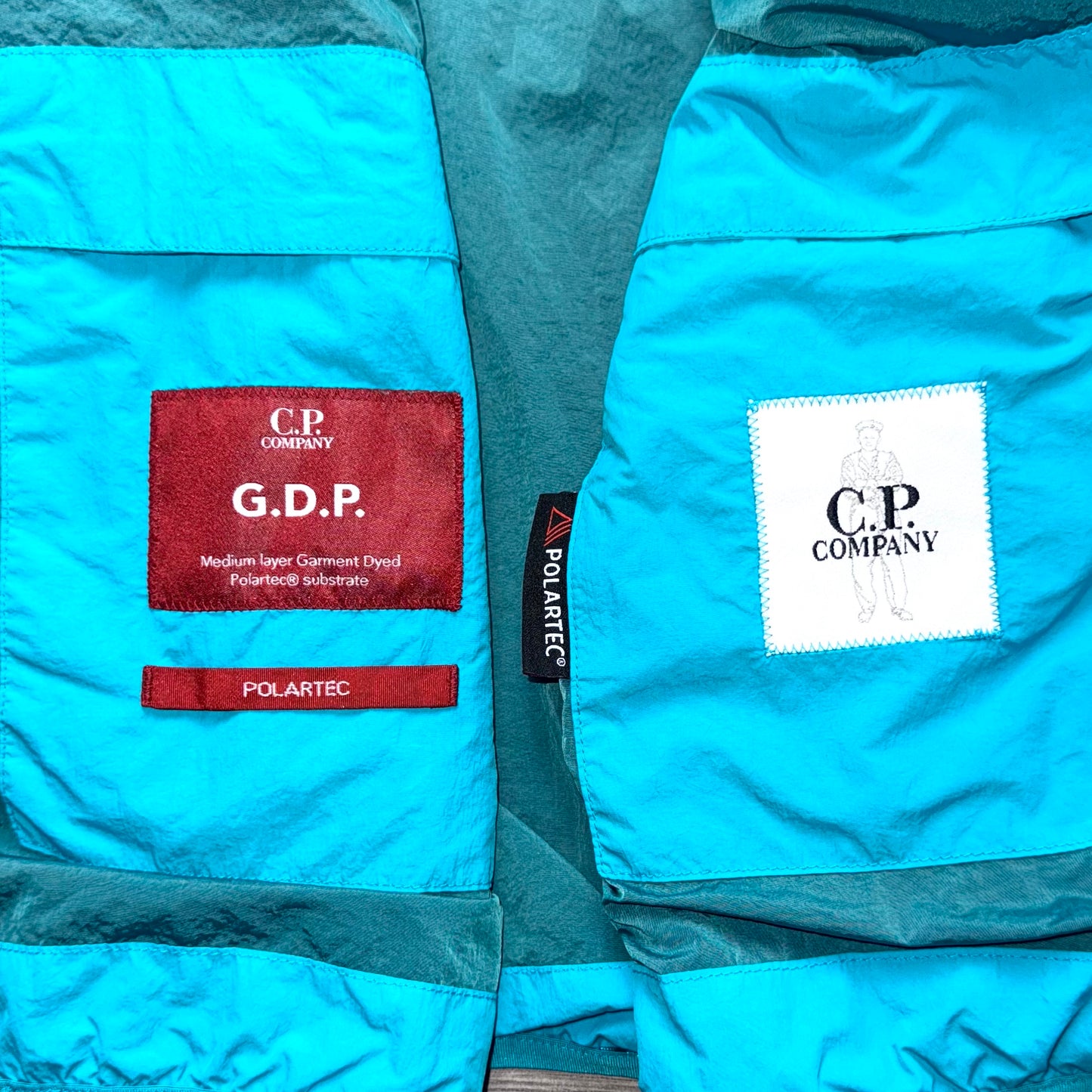 CP Company G.D.P Padded Full Zip Lens Gilet - Medium ptp21"
