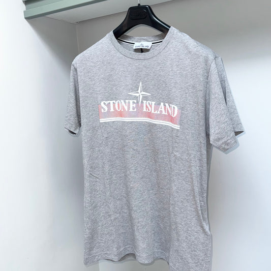 Stone Island Tricromia Print T shirt - Medium ptp20.5”