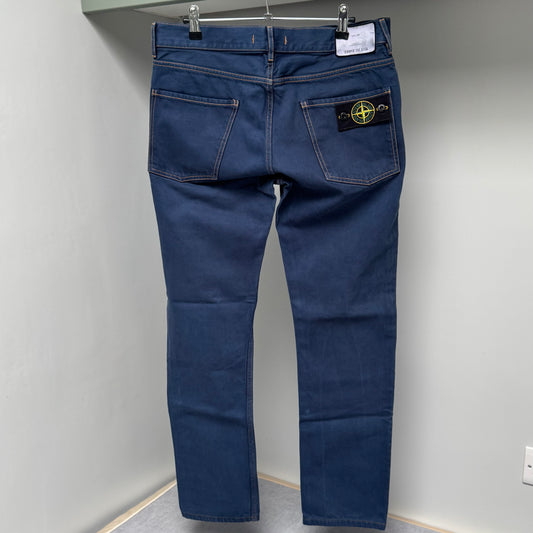 Stone Island Blue Denim Jeans - 33W 30L Skinny Fit