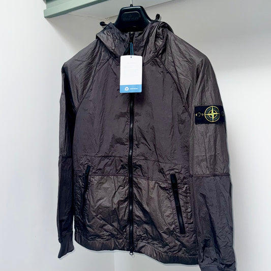 Stone Island Nylon Metal Watro-TC In Econyl Regenerated Nylon Full Zip Badge Jacket - Small ptp20.5”