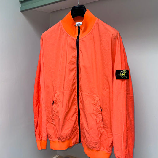 Stone Island Cotton Nylon Ripstop Star Inlay Badge Bomber Jacket - XXL ptp26.5”