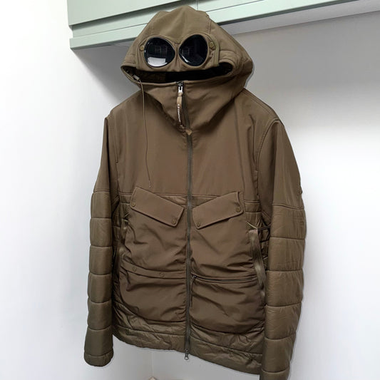 CP Company Shell-R Mixed Multi Pocket Full Zip Goggle Jacket - Large ptp22”