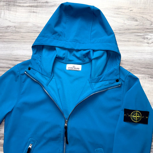 Stone Island Light Soft Shell-R Full Zip Badge Jacket - Large ptp21.5”
