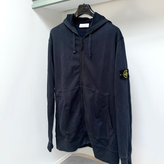 Stone Island Full Zip Badge Hoodie - 3XL ptp26.5”