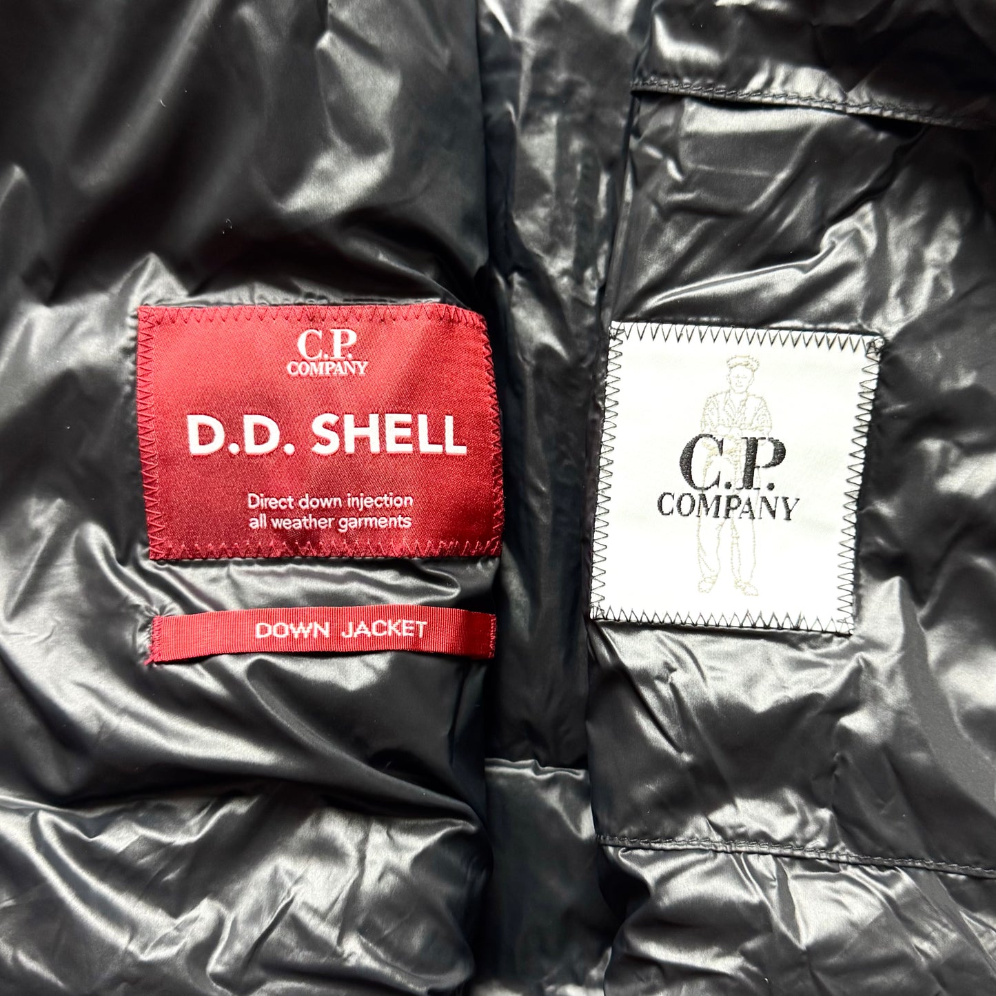 CP Company DD Shell Padded Down Full Zip Lens Jacket - XL ptp24”