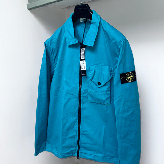 Stone Island Full Zip Badge Overshirt - XL ptp23.5”