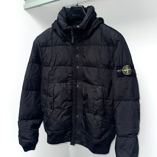 Stone Island Garment Dyed Crinkle Reps NY Down Badge Jacket - Small ptp20.5”