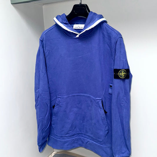 Stone Island Contrast Trim Pullover Badge Hoodie - Large ptp22.5”
