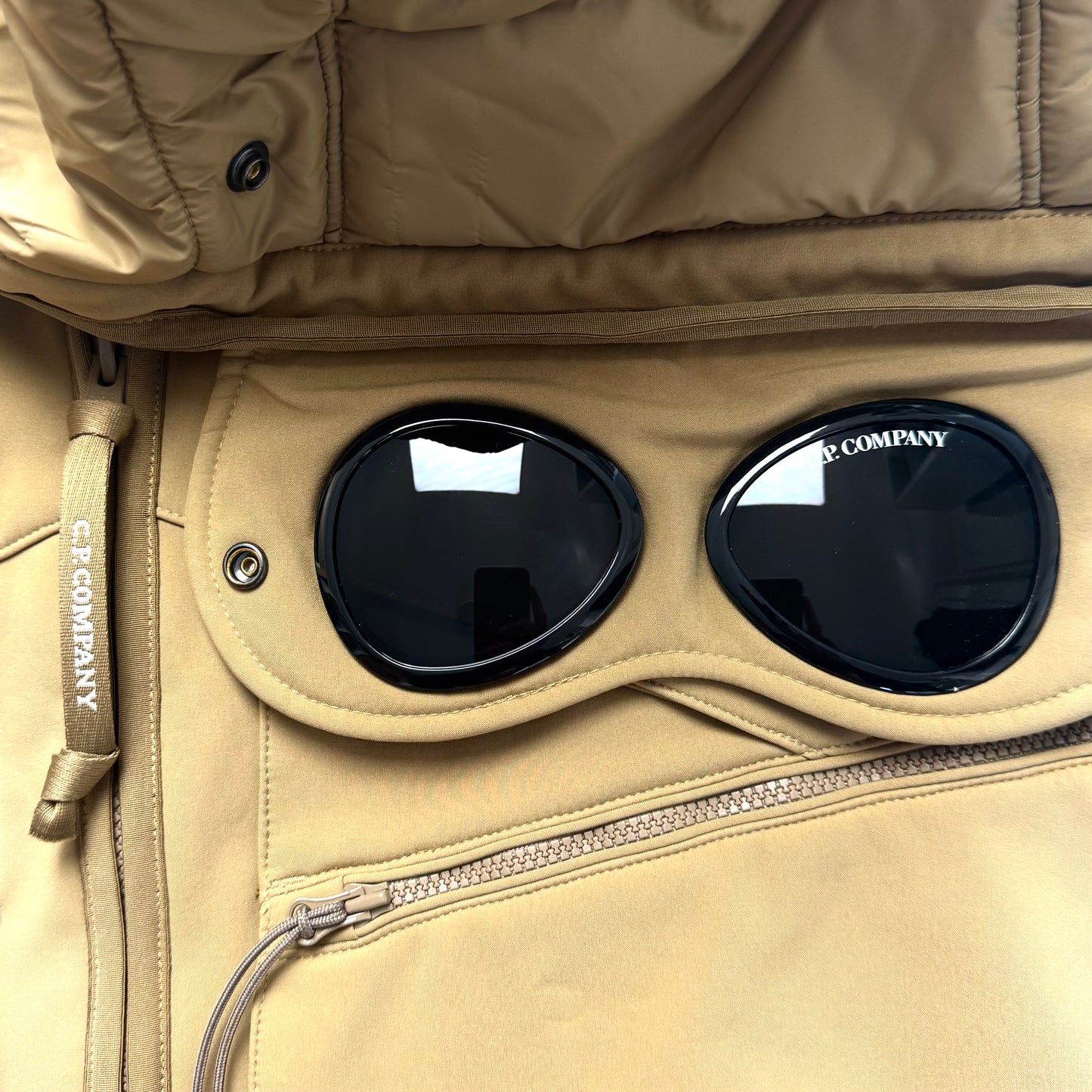 CP Company Mixed Shell Full Zip Goggle Gilet - Large