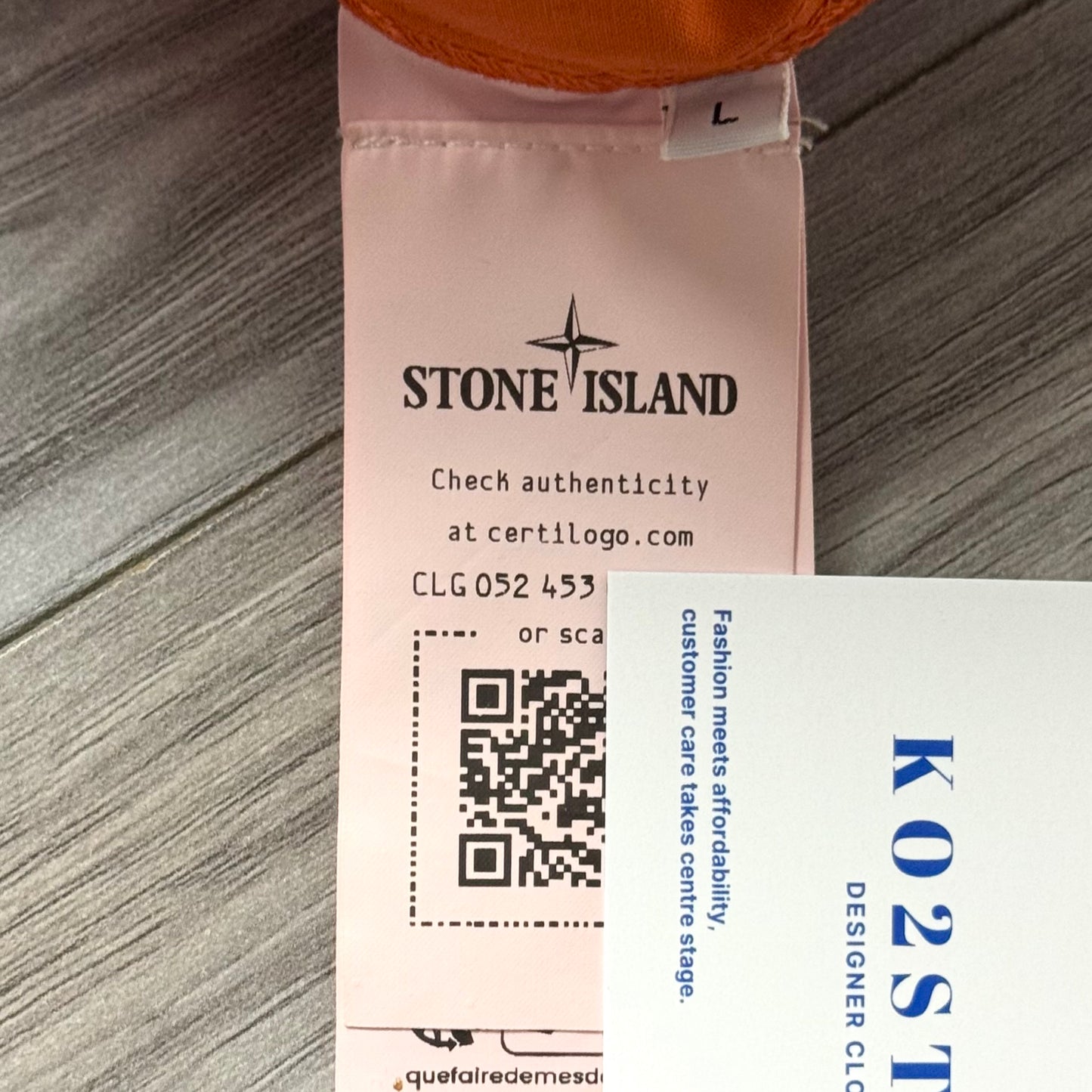 Stone Island Full Zip Badge Overshirt - Large ptp22”