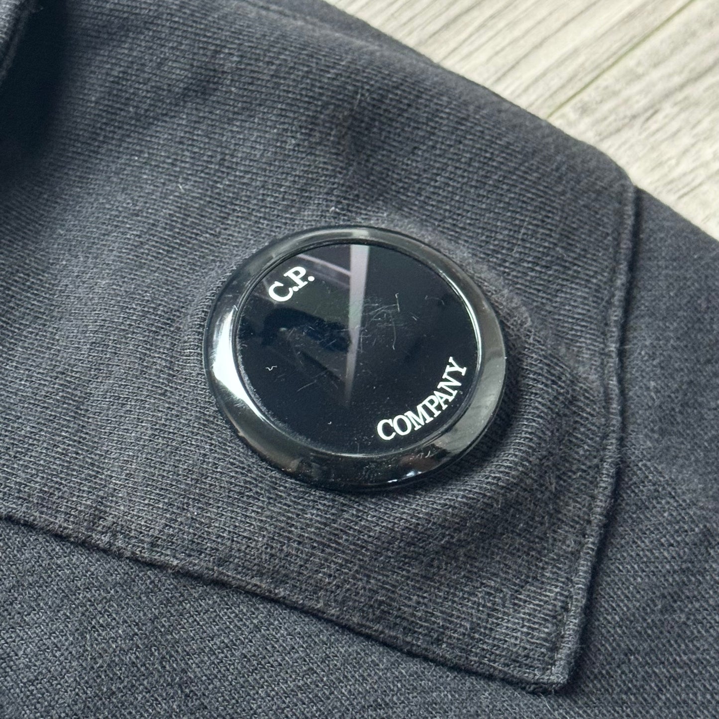 CP Company Quarter Button Up Pullover Lens Sweatshirt - Small ptp20”