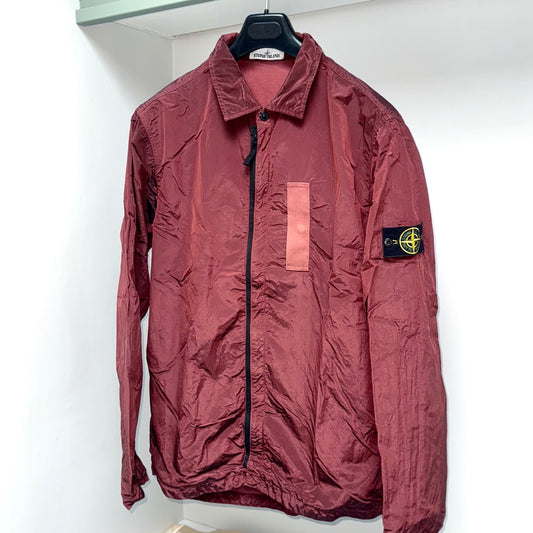 Stone Island Nylon Metal Full Zip Badge Overshirt - XXL