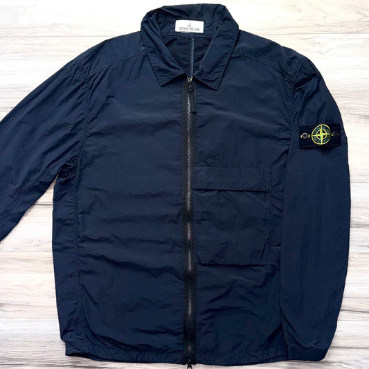 Stone Island Naslan Light Full Zip Badge Overshirt - XL ptp24.5”