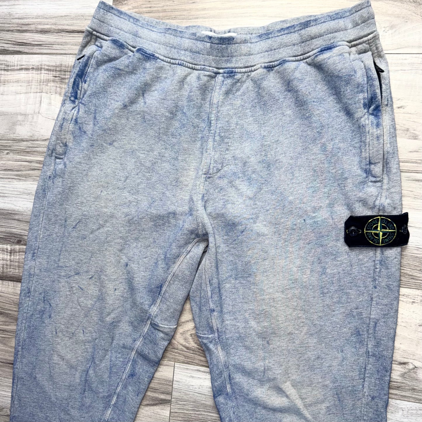 Stone Island Dust Treatment Badge Joggers - Large 34W