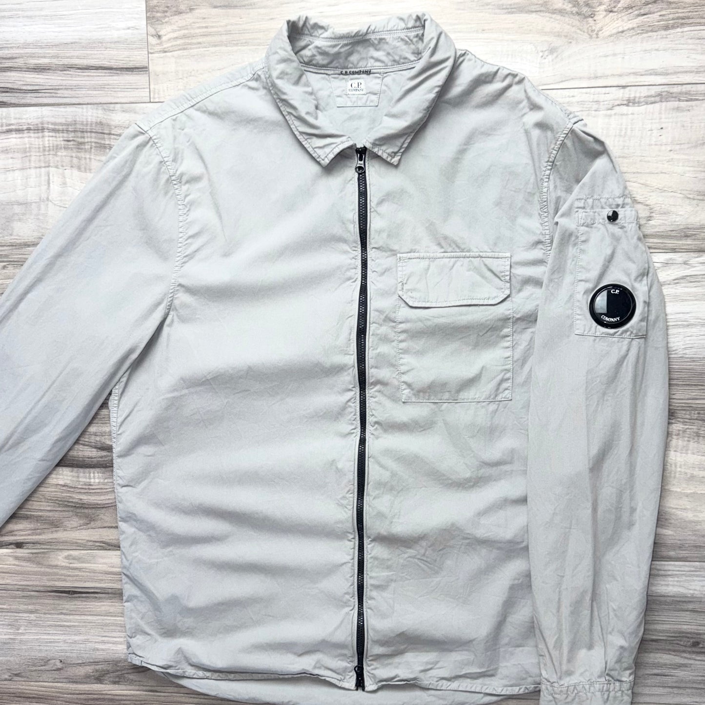 CP Company Full Zip Lens Overshirt - Large ptp21.5”