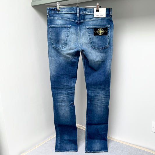 Stone Island Blue Denim Jeans - 32W 34L Slim Fit