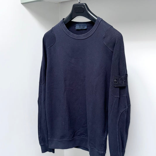 Stone Island Ghost Pullover Badge Sweatshirt - Small ptp19.5”
