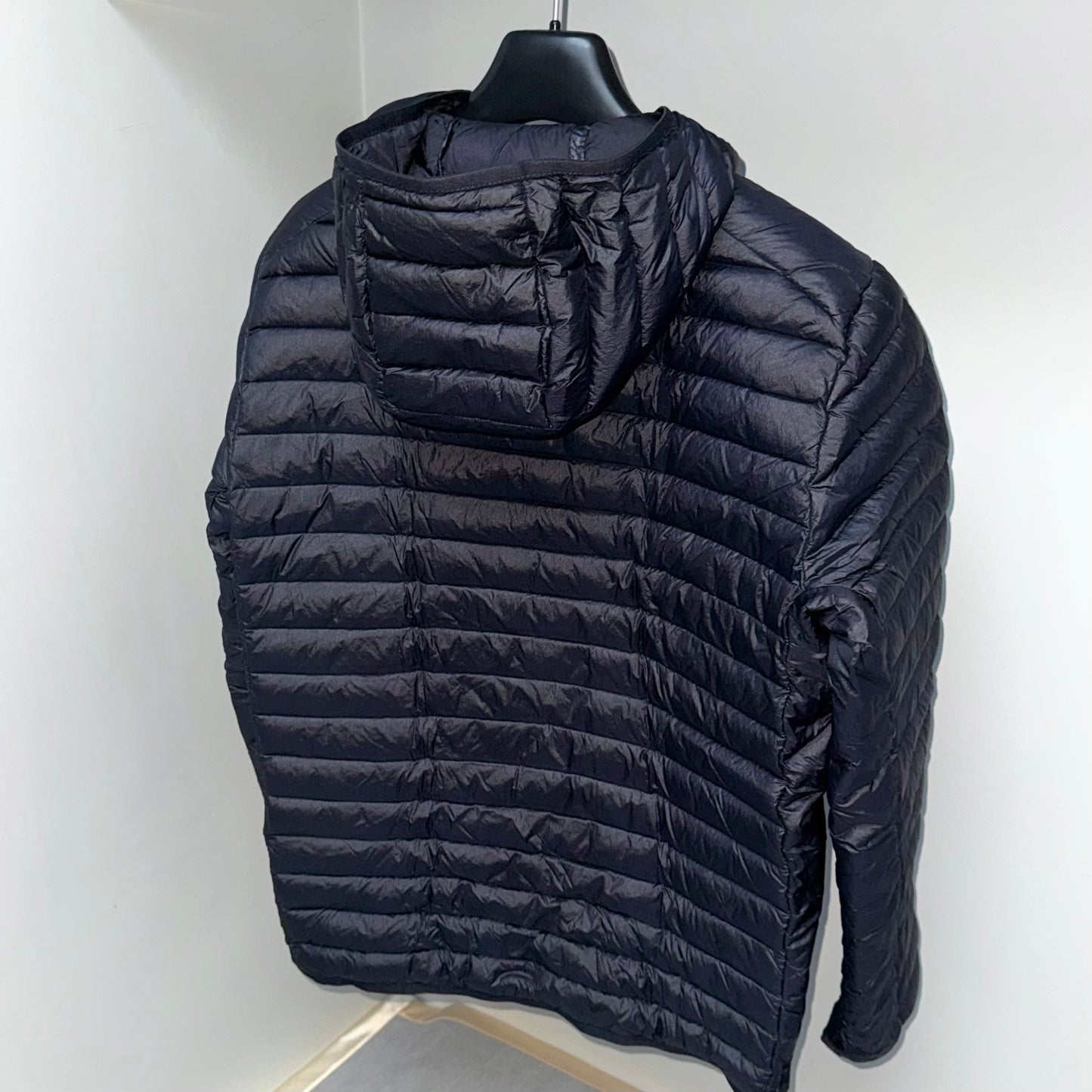 Stone Island Loom Woven Chambers R-Nylon Down-TC Full Zip Badge Jacket - Small ptp20.5”