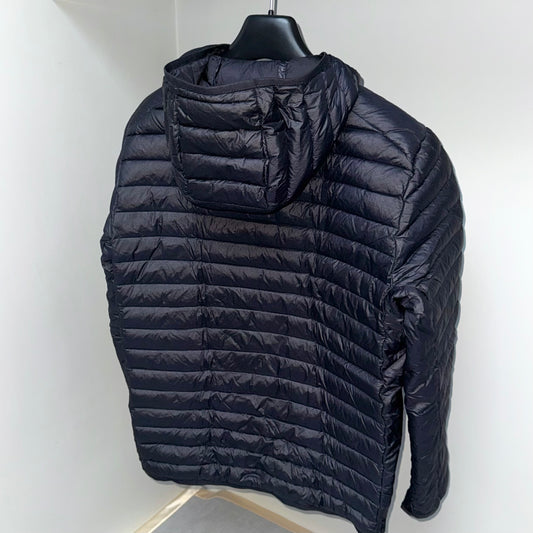 Stone Island Loom Woven Chambers R-Nylon Down-TC Full Zip Badge Jacket - Small ptp20.5”