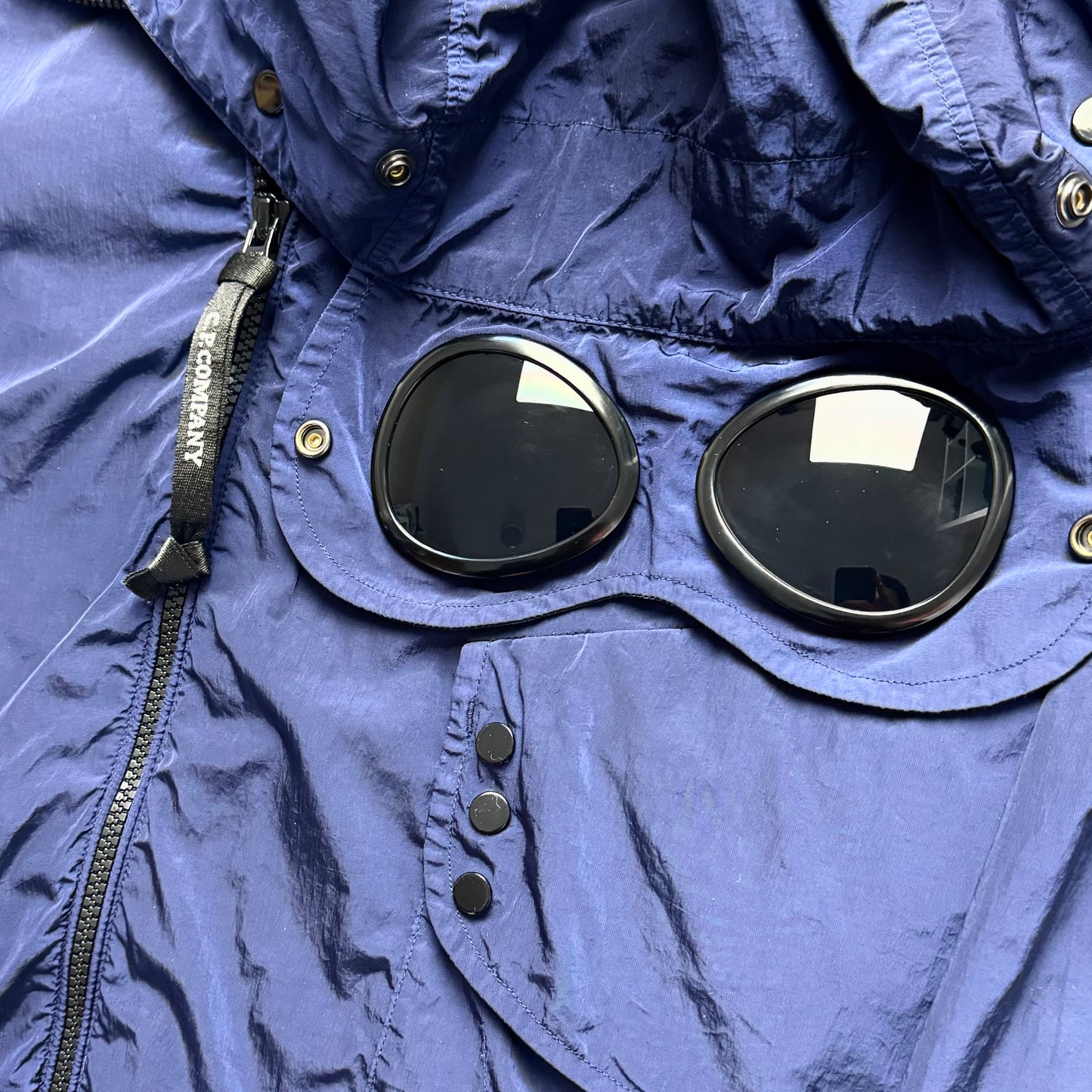 CP Company Chrome Nylon Goggle Full Zip Overshirt - XL ptp23.5”