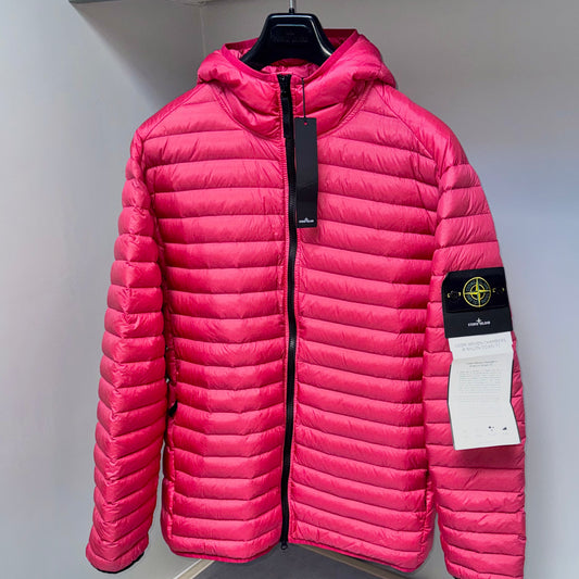 Stone Island Loom Woven Chambers R-Nylon Down-TC Full Zip Badge Jacket - 3XL ptp26”