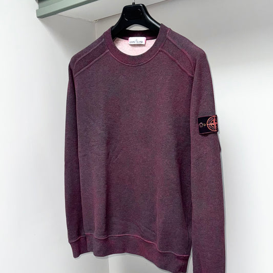 Stone Island Dust Treatment Pullover Badge Sweatshirt - Medium ptp22”