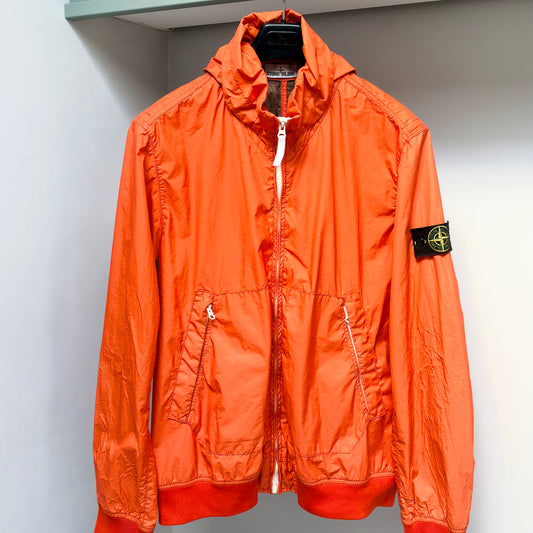 Stone Island Orange Membrana 3L TC Full Zip Jacket - XL
