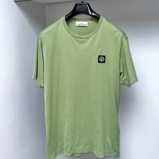 Stone Island Green Patch Logo T shirt - Large ptp21”