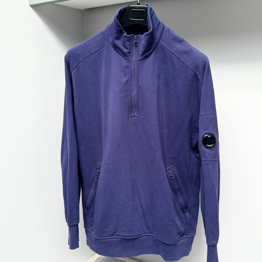 CP Company Blue Quarter Zip Pullover Lens Sweatshirt - XL ptp23”
