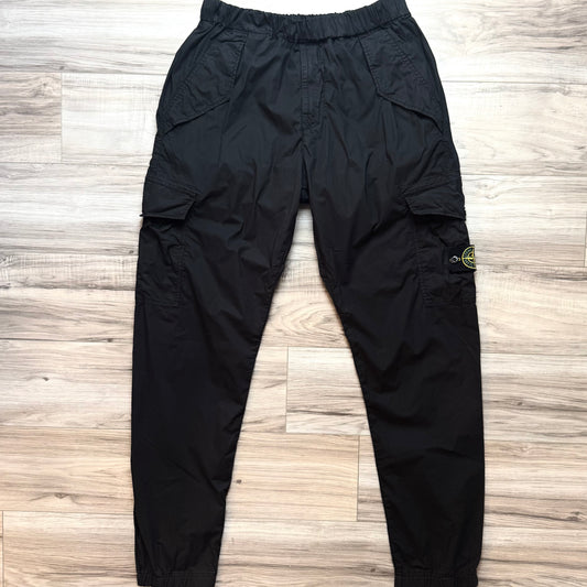 Stone Island Badge Cargo Trousers - 34W 31L