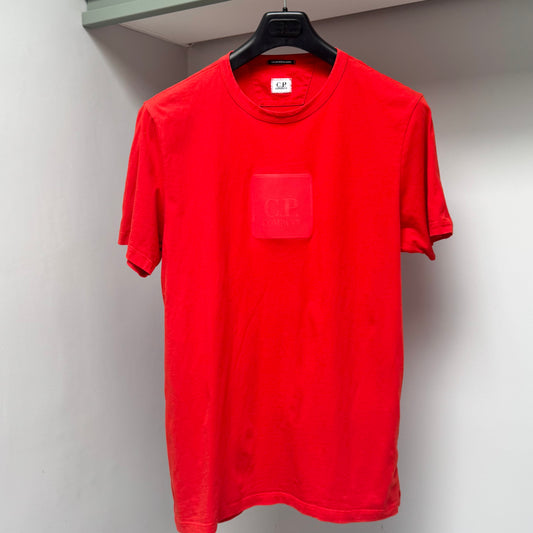 CP Company Red Metropolis Series Logo T shirt - Medium ptp20”