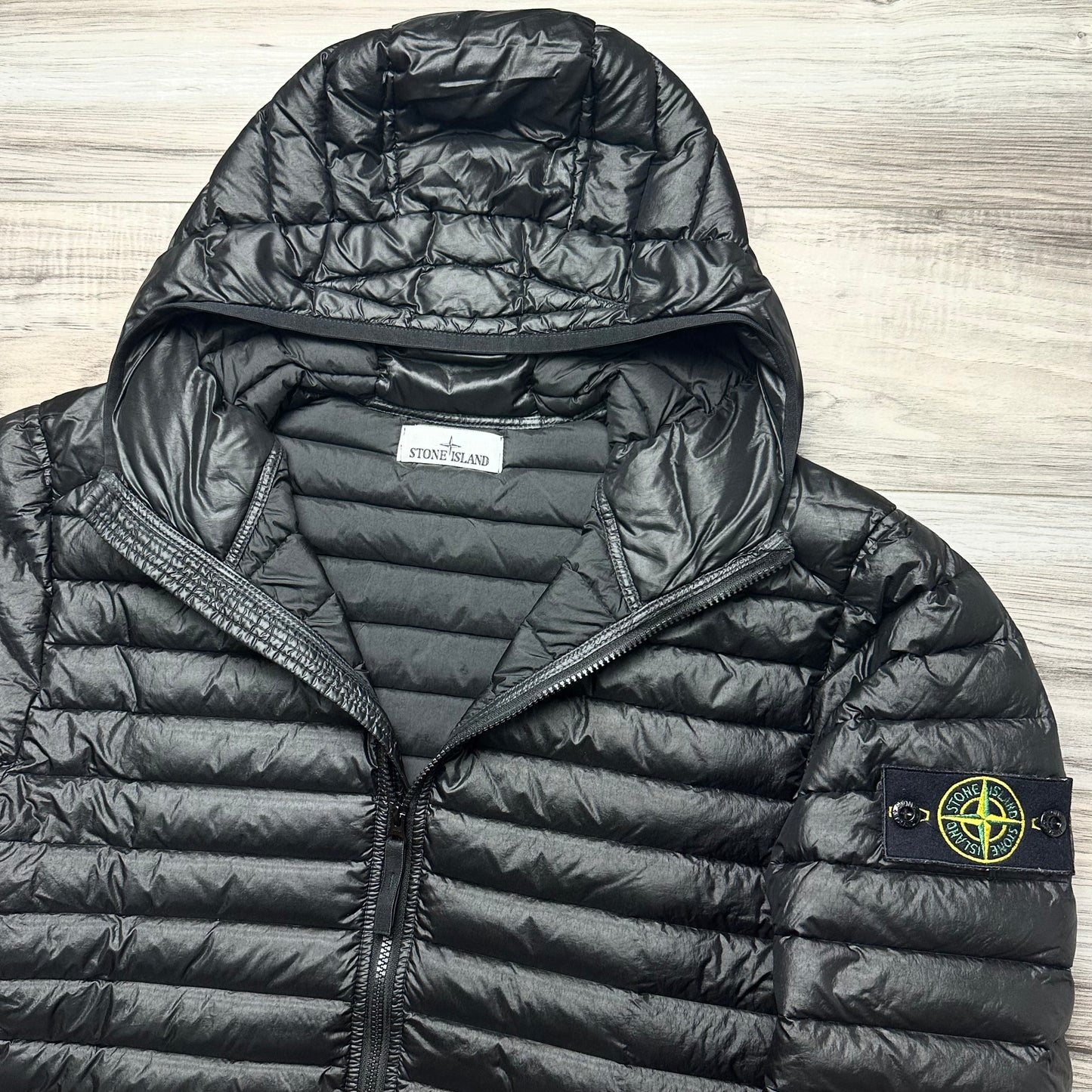 Stone Island Loom Woven Chambers R-Nylon Down-TC Badge Jacket