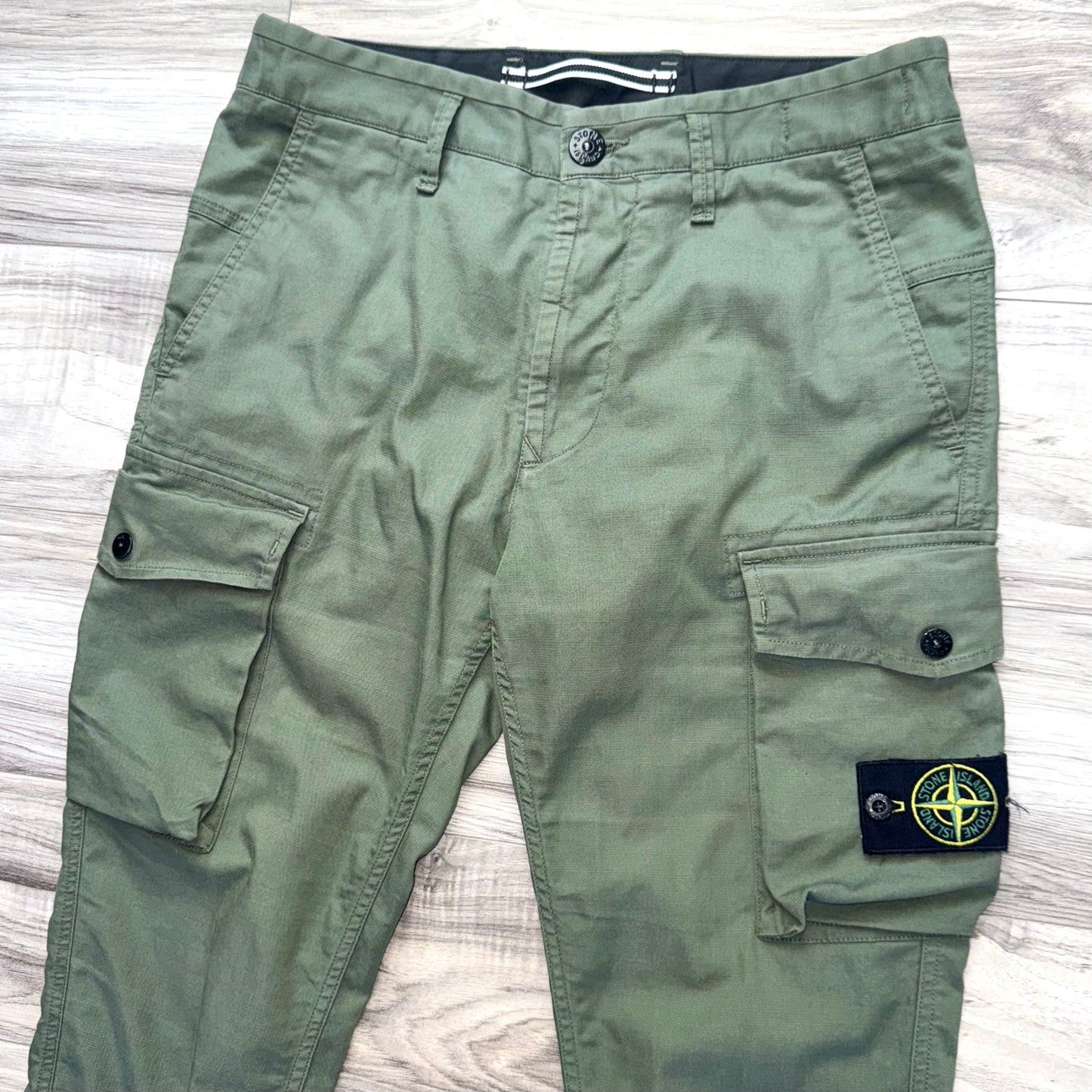 Stone Island Badge Cargo Trousers - 29W 30L