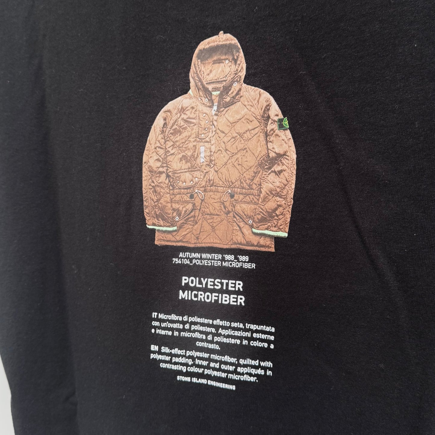 Stone Island Archivio ‘Polyester Microfiber’ Print T shirt - XL ptp22”