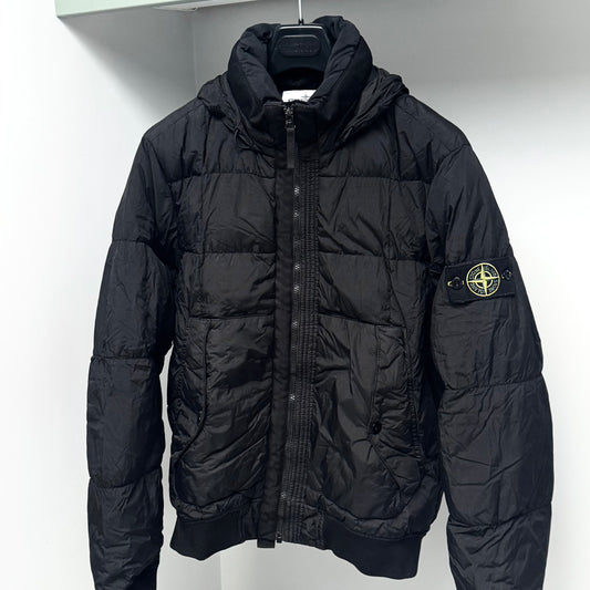 Stone Island Garment Dyed Crinkle Reps NY Down Badge Jacket - Small ptp20.5”