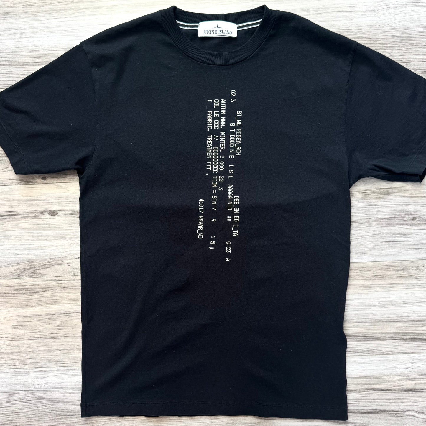 Stone Island Text Print T shirt - Small