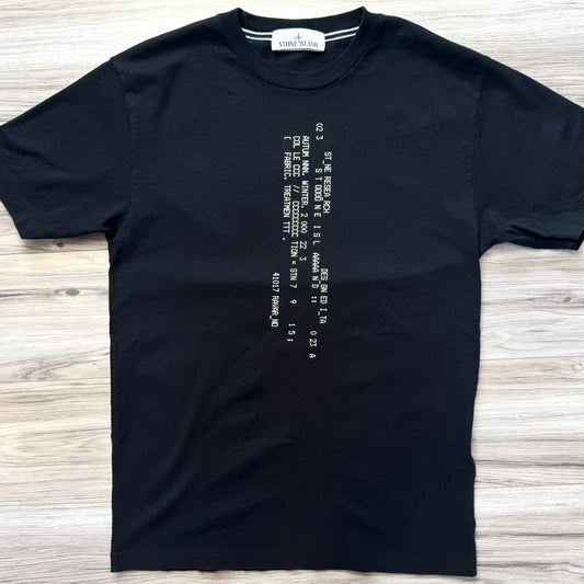 Stone Island Text Print T shirt - Small