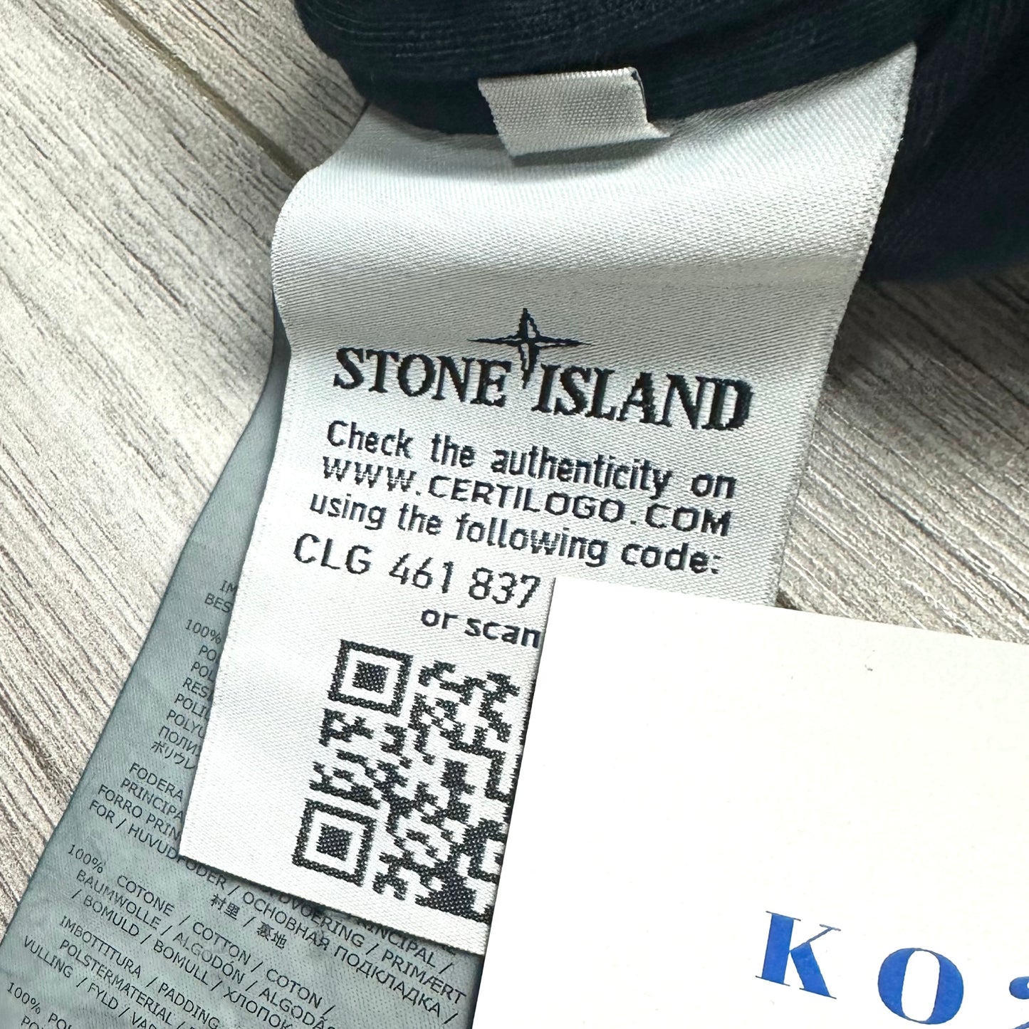 Stone Island Garment Dyed Crinkle Reps NY Badge Jacket