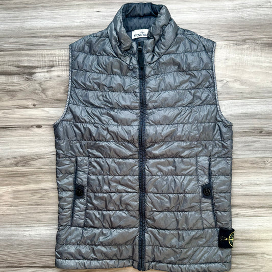 Stone Island Garment Dyed Down 26 GR X SQM N Badge Gilet