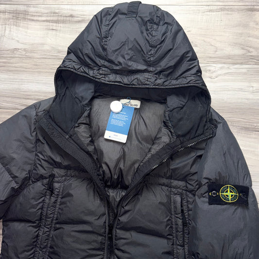 Stone Island Garment Dyed Crinkle Reps NY Down Badge Jacket - 3XL ptp26.5”