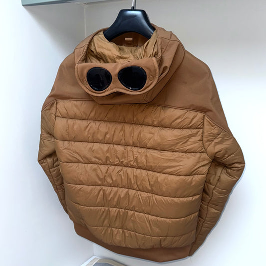 CP Company Shell-R Mixed Full Zip Goggle Jacket - Medium ptp21.5”