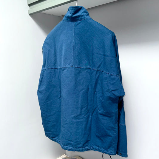 Stone Island Quarter Zip Pullover Badge Smock - Medium Oversized ptp24”