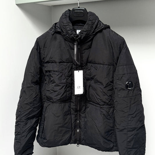 CP Company Flatt Nylon Down Full Zip Lens Jacket - Large ptp23.5”