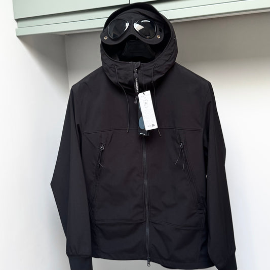 CP Company Black Shell-R Full Zip Goggle Jacket - Medium ptp22”