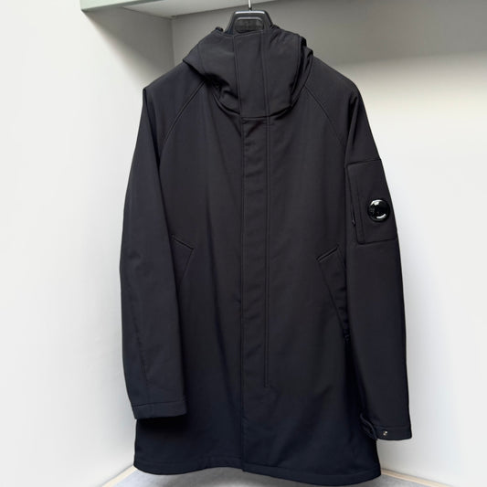 CP Company Black Shell-R Full Zip Lens Parka Jacket - Large ptp23”