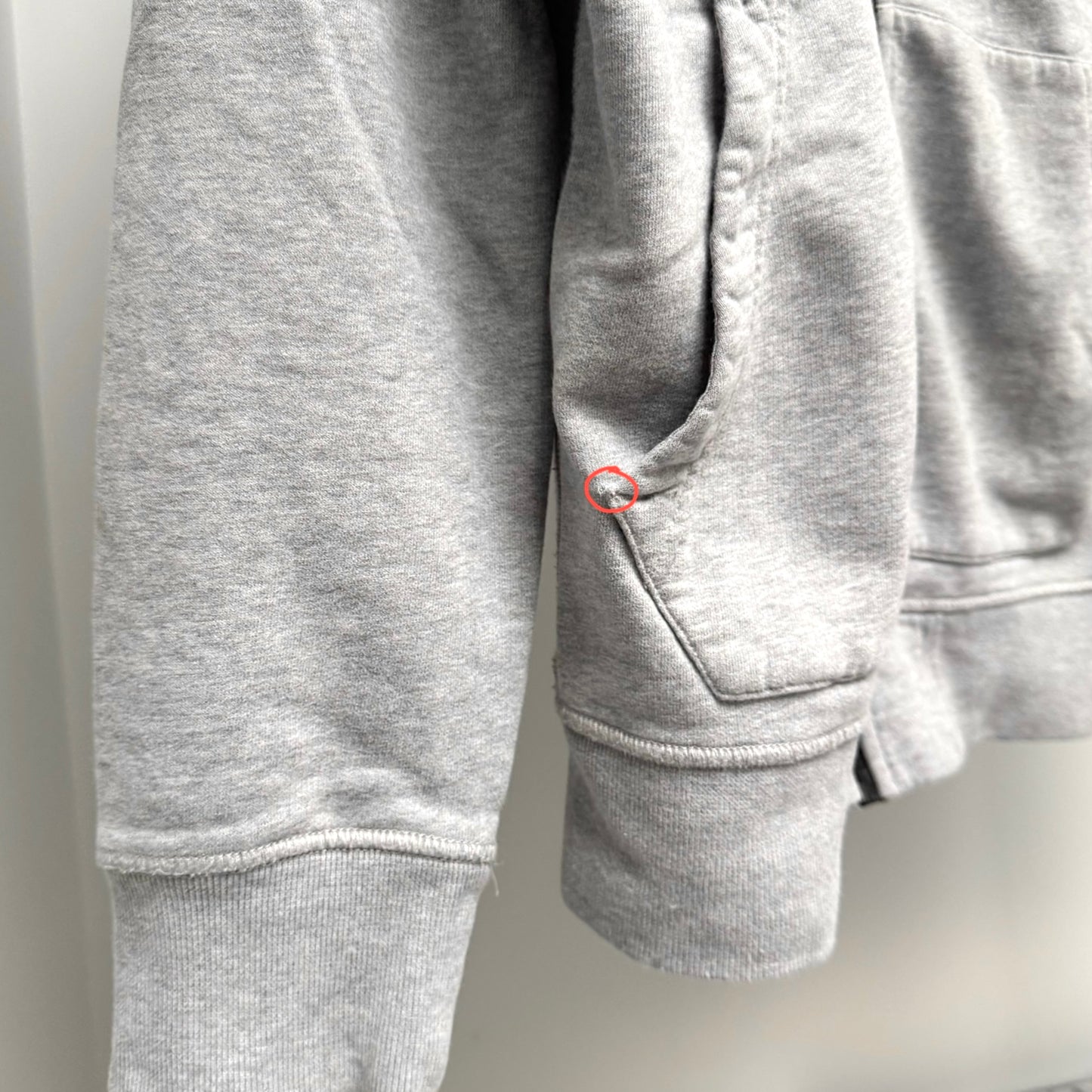 Stone Island Full Zip Badge Hoodie - Small