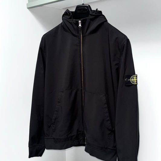 Stone Island Light Soft Shell-R Full Zip Badge Jacket - Large ptp23”