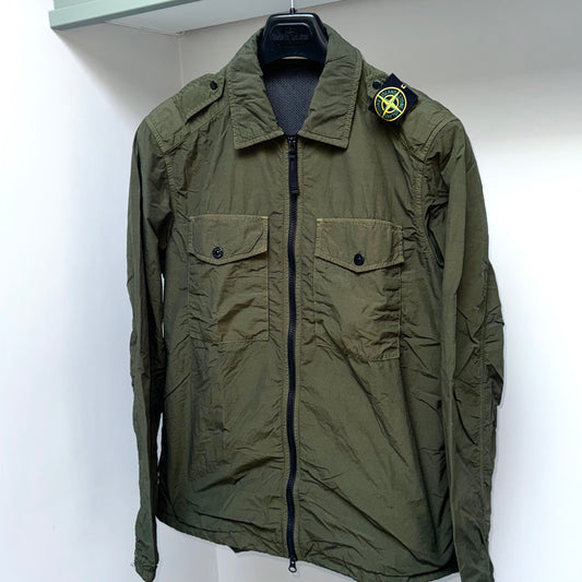 Stone Island Padded Naslan Full Zip Shoulder Badge Overshirt - Medium ptp21.5”