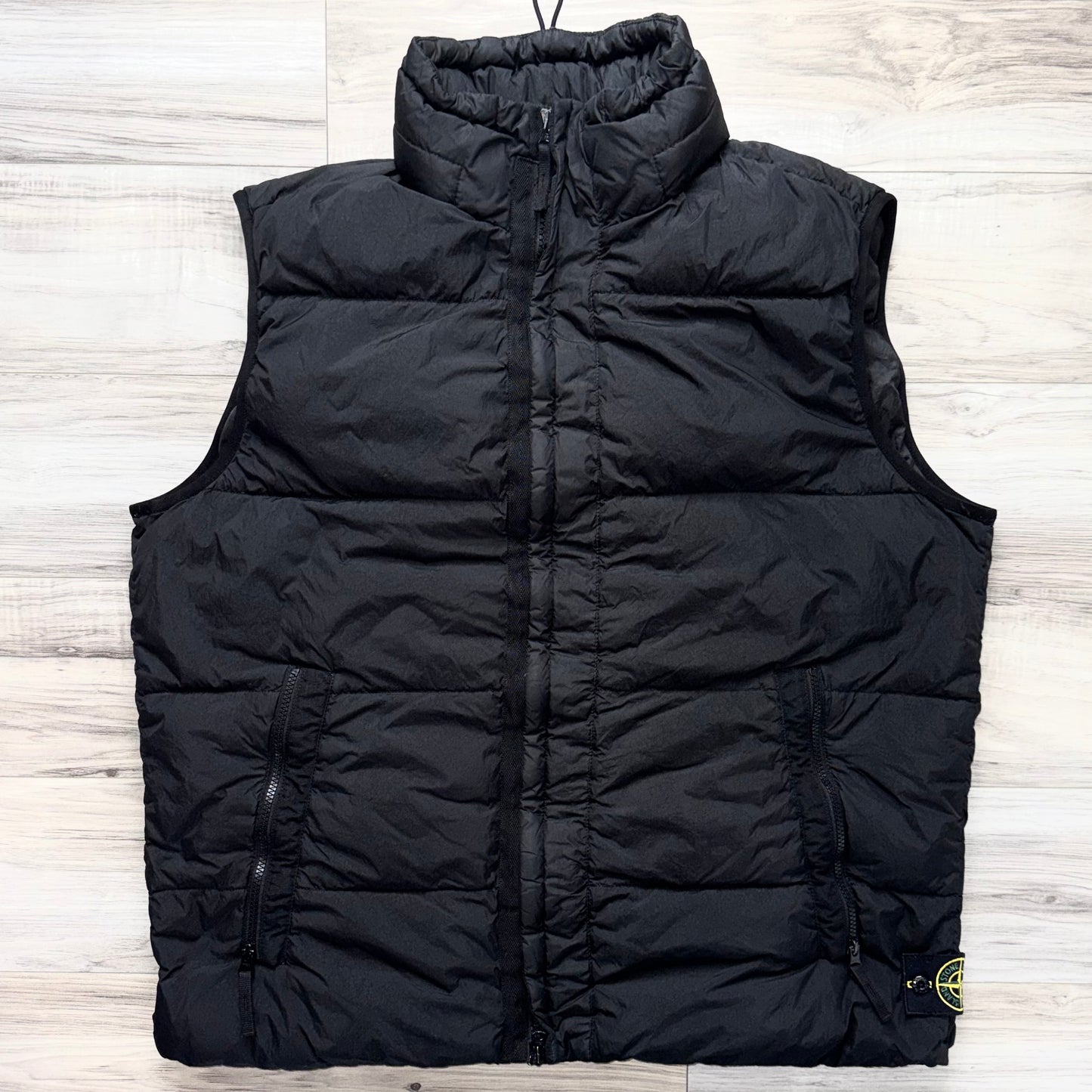 Stone Island Garment Dyed Crinkle Reps NY Down Badge Gilet - 3XL ptp26.5”